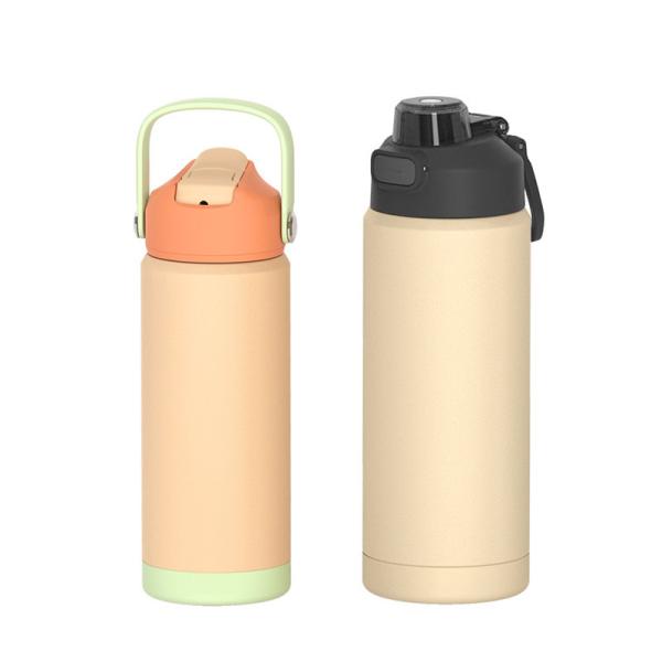Custom Bulk 18-32oz Stainless Steel Vacuum Bottles w/ Straw/Handle | FDA Passed, BPA-Free, Heavy-Duty