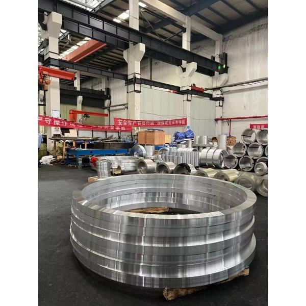 Large Outer Diameter 7075 T6 Aluminum Rolling Forged Ring 7075 T6 Aluminium Forging Parts