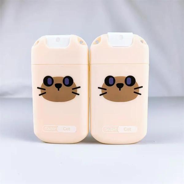 20ml Card Type Perfume Bottle PP Screen Printing Pump Sprayer Beauty Packaging
