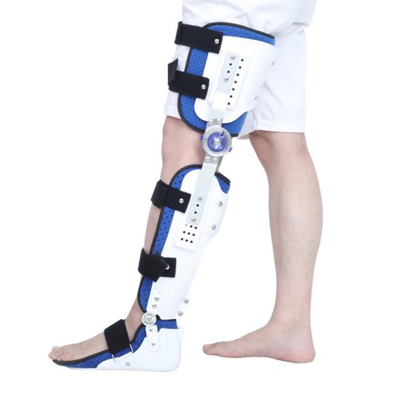 High Strength Orthopedic Orthosis Hinged Ankle Foot Orthosis Splint Leg Support
