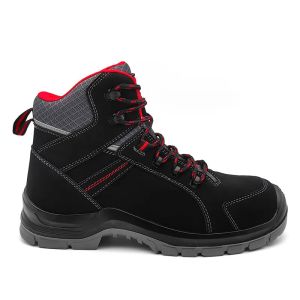 S3 Botas de seguridad de cuero genuino para hombres Botas de seguridad respiratorias para el trabajo