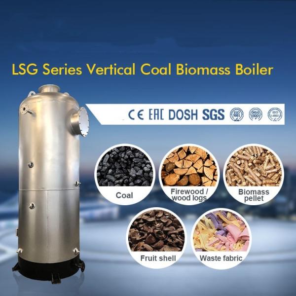 Biomass Firewood Fired Vertical Steam Boiler Max 60t/h Steam Production Low Pressure