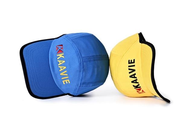 Custom 6 Panel Outdoor Baseball Caps Polyester 58cm Black Ball Hat