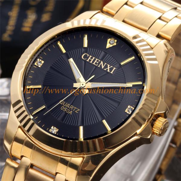 050A Stainless Steel Watch Black White Gold Watch Golden Watch Luxury Watch Gift Watches