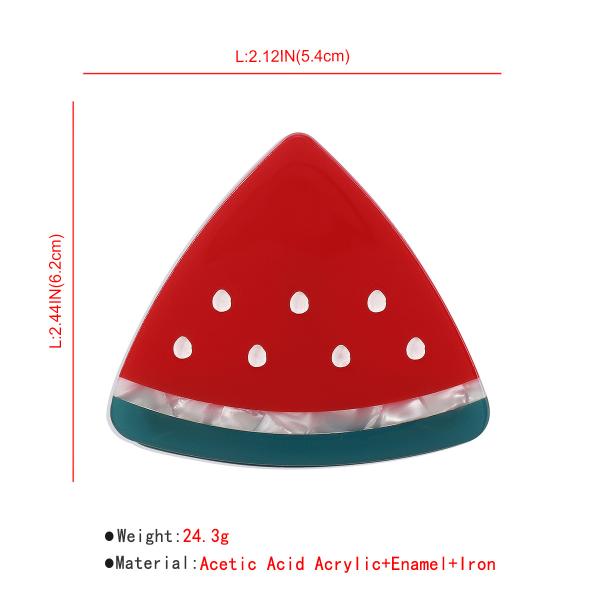 Girls fruit hairpin strawberry watermelon cherry acetate resin grab clip shark clip accessories