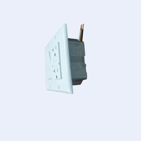 Plaster Ring RUFFIN 2 Gang Wall Switch Assembly White Color 12 AWG Cable Fix