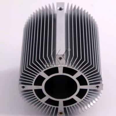 O alumínio do dissipador de calor do cinzento- perfila o estilo redondo profundo do CNC 6063 séries