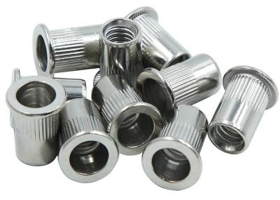 M6 M8 M10 Stainless Steel 70 80 ANSI AISI 304  Small Flat Head Serrated Rivet Nuts