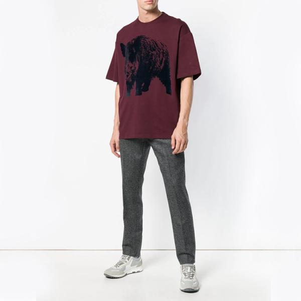 Animal Printed Mens Trendy T Shirts Anti - Pilling Free Design Available