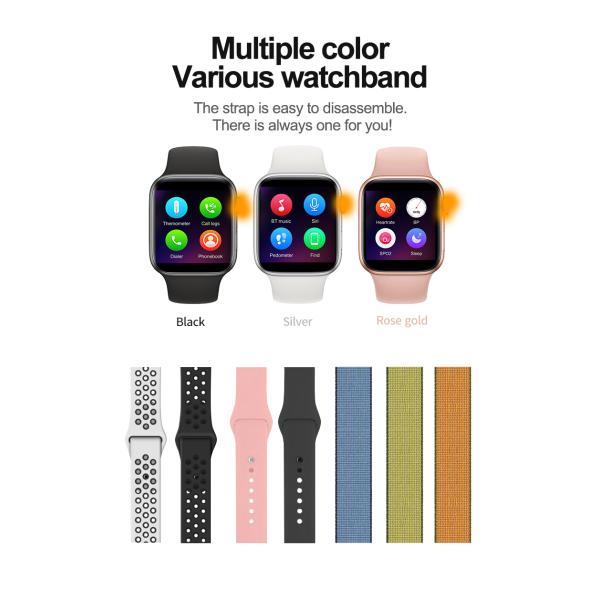 Дозор водоустойчивого спорта 240*240 умный нажим сообщения дозора шагомера 1,54 дюймов идущий