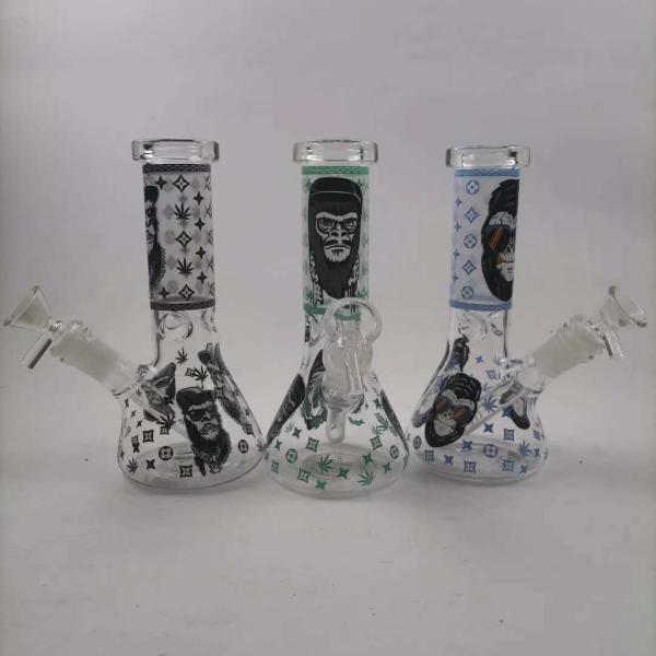 17Inch Glass Water Tube Percolator Luminous Glass Tobacco Pipe