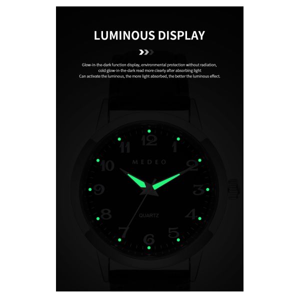 Vintage Men's Quartz Watch·3ATM Water Resistance|Luminous Dial-OEM/ODM