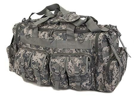 Large Men'S Tactical Shoulder Bag , 30 Inch Molle Duffle Bag Camo Style