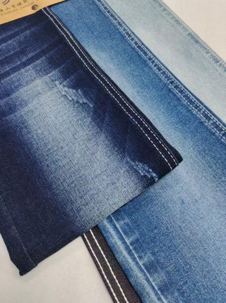Shrink  Resistant  10.2oz Stretch Denim Fabric Right Twill  For Denim Pants