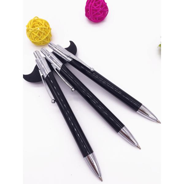 Metal Cheap Promo click pen With Company Logo Name Metal Pen