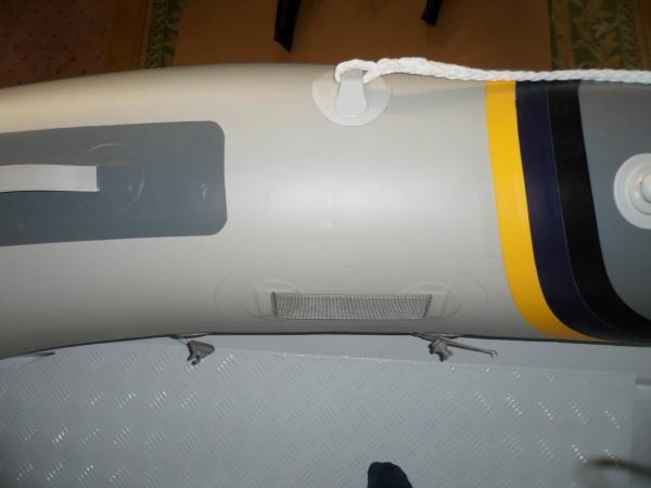 Hypalon Tube Commercial Aluminum Fishing Boats Size Customized Wtih Foot Pump