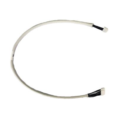 Wave Fiber Tube Insulation Automotive Wiring Harness 9 Hole Connector 500mm White
