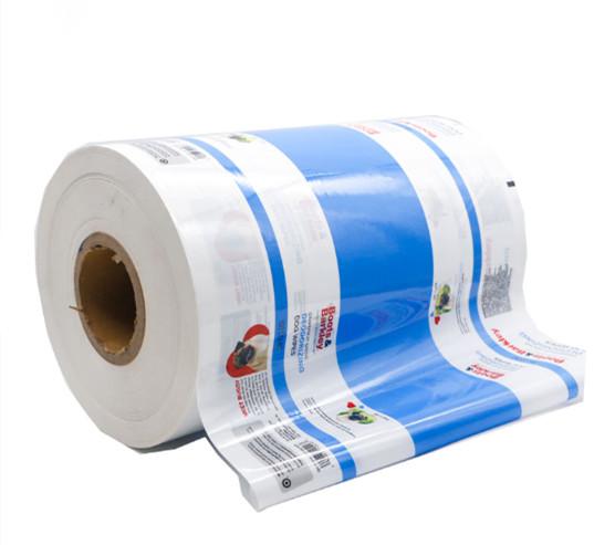 Packaging plastic film roll for biscuit, candy, coffee, sugar, juice