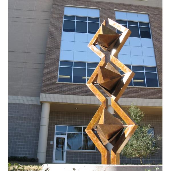 Rusty Decoration Outdoor Garden Water Fountain Corten Steel Sculpture