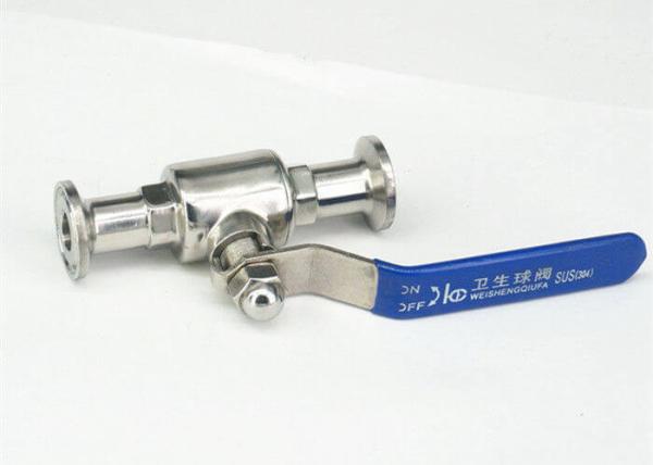 AISI 316L Stainless Steel Sanitary Ball Valves Two Way For Food Industry Piping System