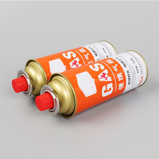 Бутановая газовая канистры - товар с CMYK 4 цвета и цвета Pantone
