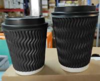 Gobelet en papier à café personnalisé écologique à double paroi avec couvercle 6 oz 8 oz 10 oz 12 oz 16 oz