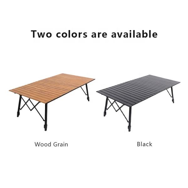 Adjustable Height Aluminum Camping Table 43-64cm 30kg Load