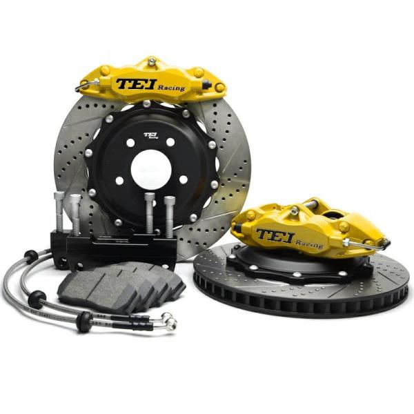 Disc 330x28mm Brake Kit 4 Piston Caliper With 2 Piece Rotor Big Brake Kit For Audi 1976-1983