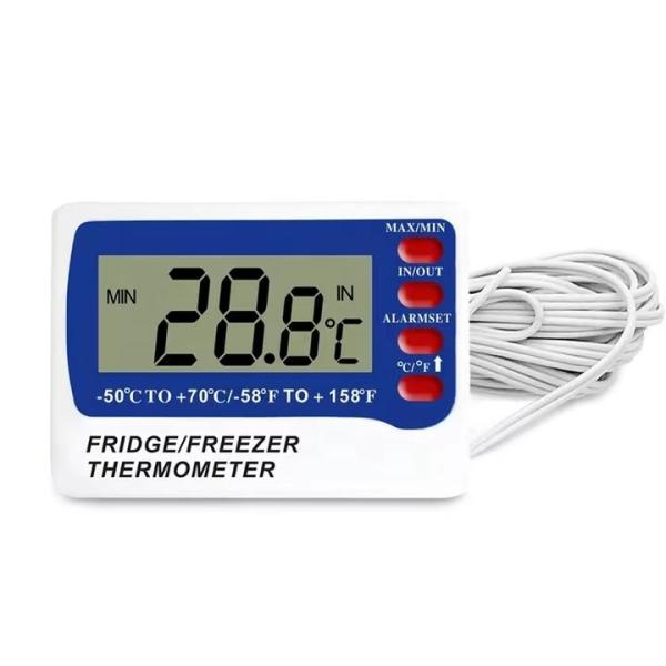 USB Rechargeable Digital Freezer Refrigerator Thermometer For Vaccine Cooler Box
