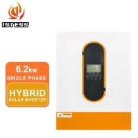 Pure Sine Wave 6.2KW Inverter híbrido 48V MPPT Modo de carregamento On/Off Grid Inverter solar híbrido