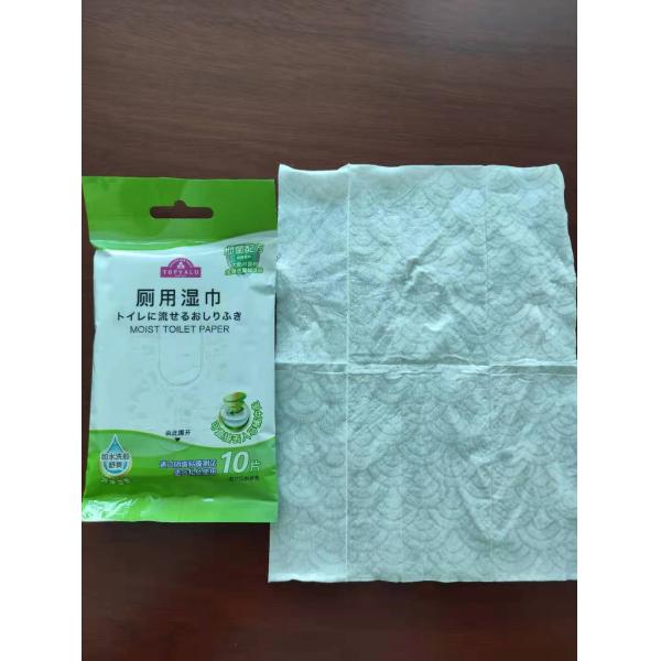 Туалет Flushable влажный влажный обтирает брошенный сразу в туалет и помытый прочь