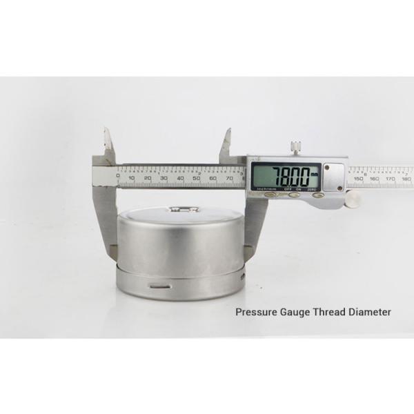 YE75BF 76mm Nominal Diameter Overvoltage Protection All Stainless Steel Pressure Gauge