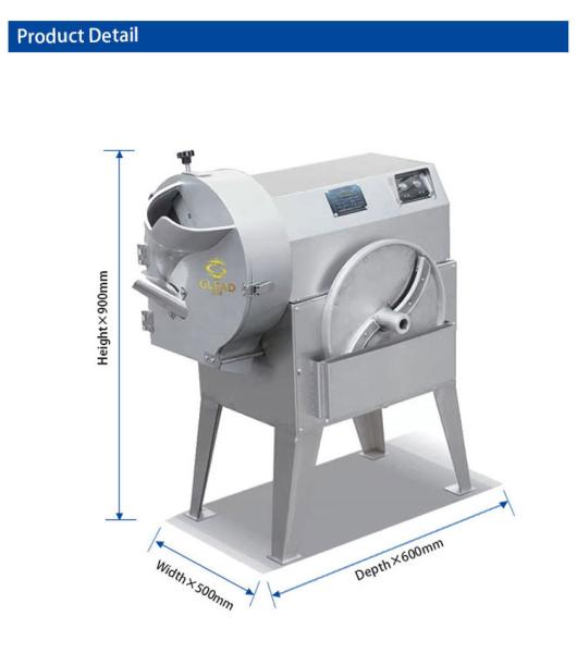 Stainless Steel Commercial Hotel Vegetable Cutter Machine Capacity 1000KG/H For Sanitary Food Preparation