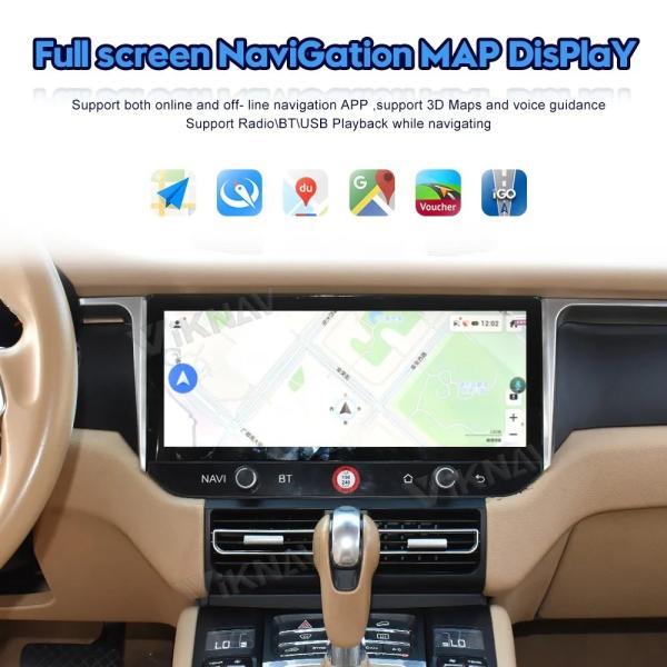 12.3дюймовый Android Auto Setereo Для 2013-2017 Porsche Macan Мультимедийный проигрыватель GPS навигация Беспроводный Carplay 4G Wifi