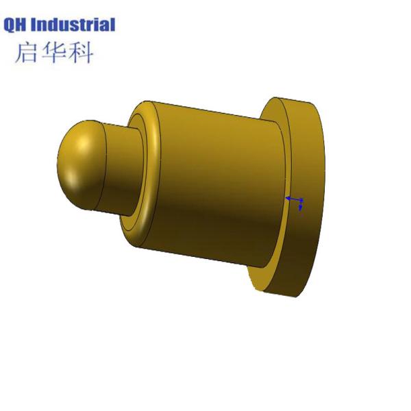 SMT 3.5mm Plated Ni PCBA SMT Spring Load Pin Gold Plated GPS Screw Rf Pogo Pin