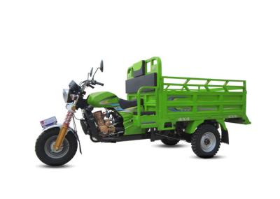Green Three Wheel Cargo Motorcycle 150cc Auto Cargo Loader With Normal Rear Axle