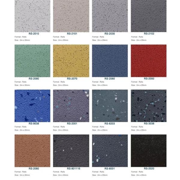 Glue Down Bus Vinyl Flooring Commercial Safety Flooring With Homogeneous Felt Back