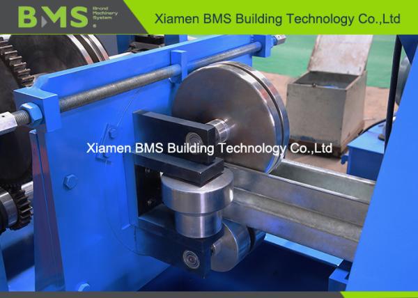 Servo Motor Drive Metal Stud And Track Roll Forming Machine To Storage Shelf Rack Column