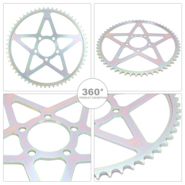 Sur-Ron LightBee S/X Rear Sprocket in 500g Silver CNC Aluminum Alloy with Customized Logo