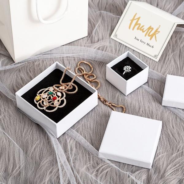 Ring Earrings Gift Boxes Jewellery Display Box With Hot Stamping Cute Design