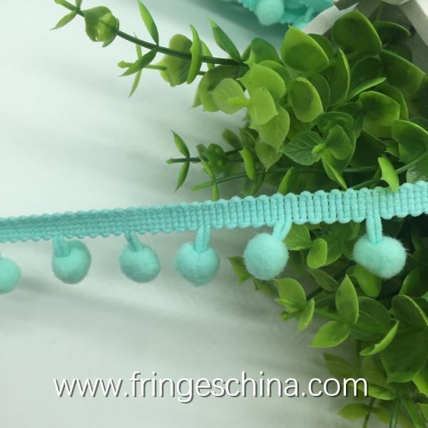 Machine producing OEM wholesale beautiful fabric drapery trimmings beaded pom pom fringes