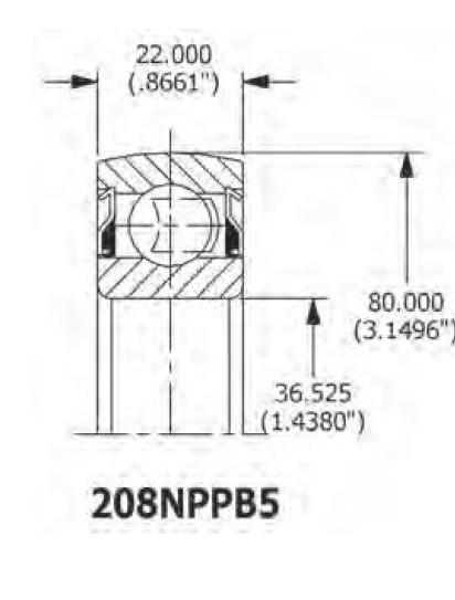 208KR4 Nonstandard Agricultural Machinery Bearing Double Seal GCR15 High Temperature Resistance