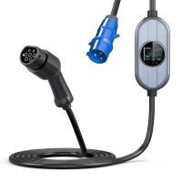 Carregador de veículos elétricos portátil tipo 1 tipo 2 impermeável à poeira