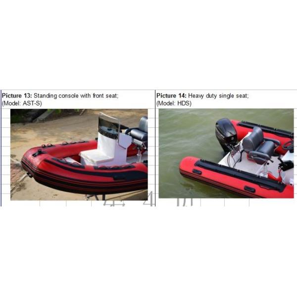 Durable Luxury Aluminum Rib Boat 216 Cm Width Impermeable Heavy Duty Deep - V Alloy Hull