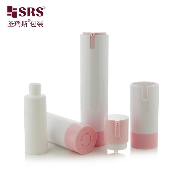 Refillable Airless Pump Bottle 15ml 30ml 50ml AS+PP Cosmetic Container