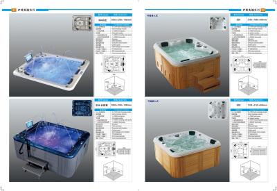 OEM/ODM Grand bain à jacuzzi Grand bain à jacuzzi Design luxueux