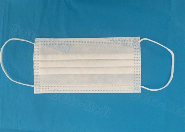 Resistente fluido descartável estéril respirável branco da máscara protetora para a proteção segura