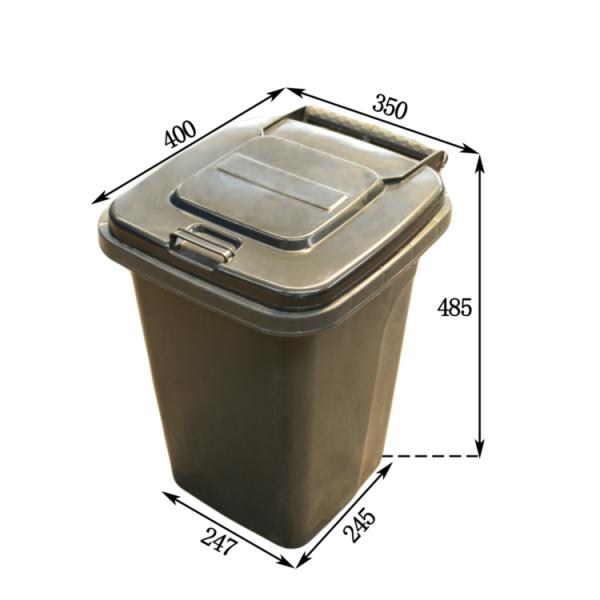 30 Gallons Recycle Trashcan Outside Plastic Trash And Recycling Can