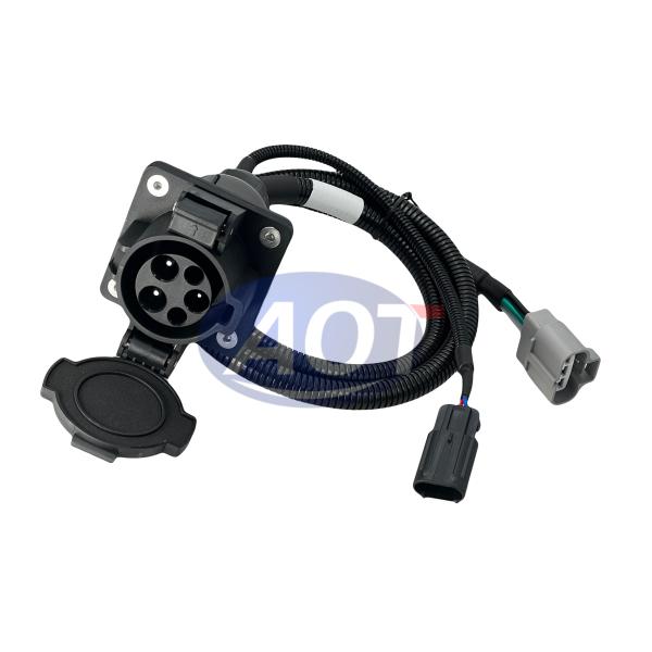 Type 1 EV Inlet Socket J1772 16A/32A EV Charging Plug To Aptiv 13510099 6189-0165 Adapter Cable