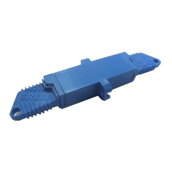 E2000 PC Fiber Optical Adapter metal / plastic housing ROSH certificated